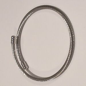 Silver Pandora Style Charm Bangle Bracelet